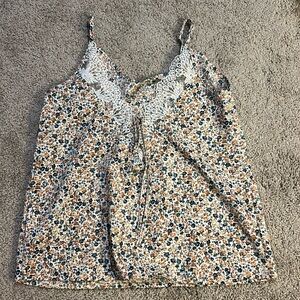 SHEIN floral tank top XS